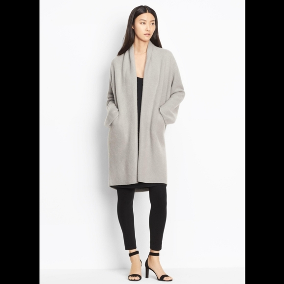 Vince Sweaters - Vince: 100% Cashmere Open-Front Long Cardigan